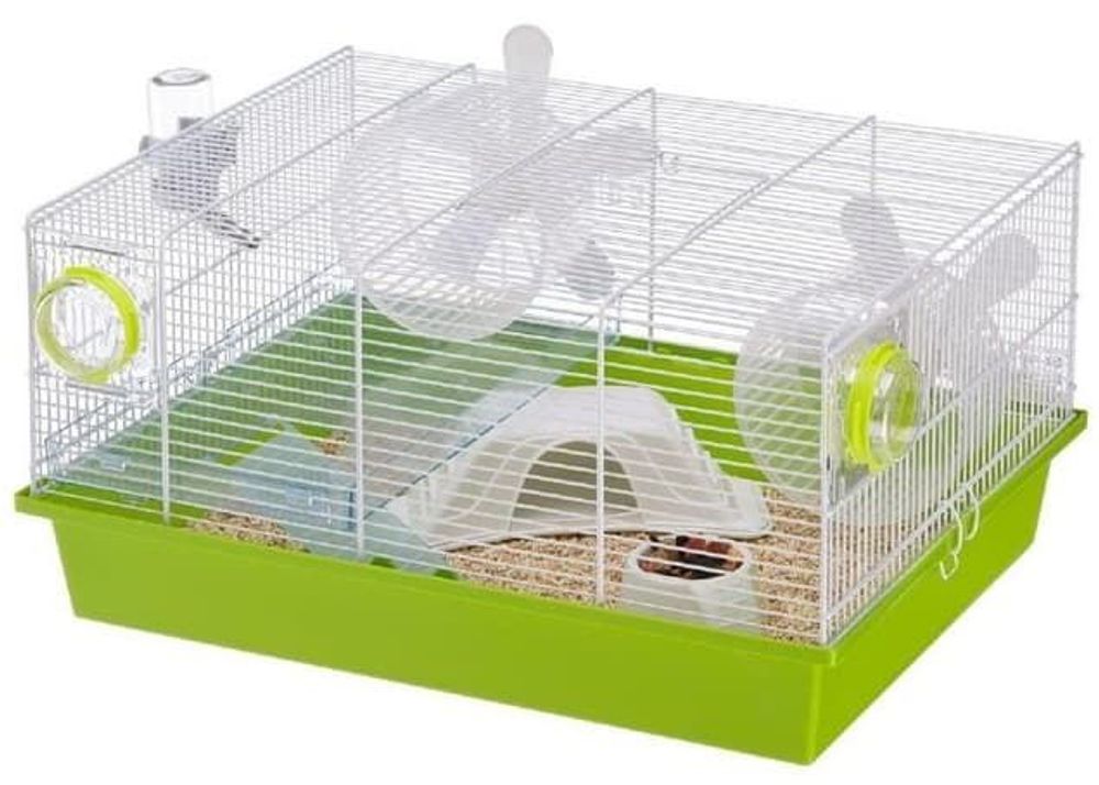 Клетка MILOS M FLOWERS для хомяков (белая) Клетка MILOS M FLOWERS для хомяков (белая)