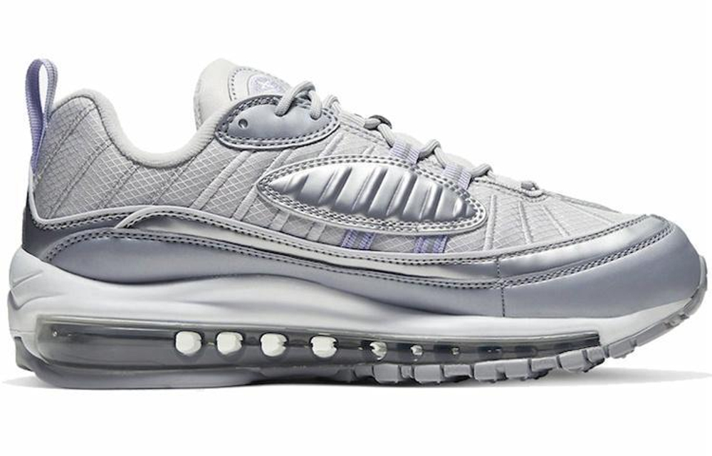 Кроссовки Nike Air Max 98 Metallic Silver (Женская размерная сетка)