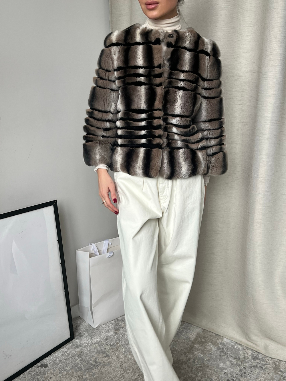 Укороченная шуба Yves Salomon, XS