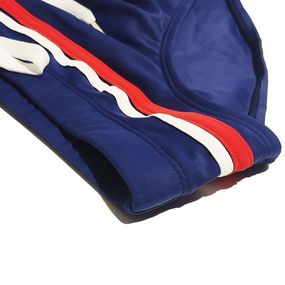 Темно-синие плавки с двумя контрастными полосками (Размер: L) (Цвет: темно-синий)