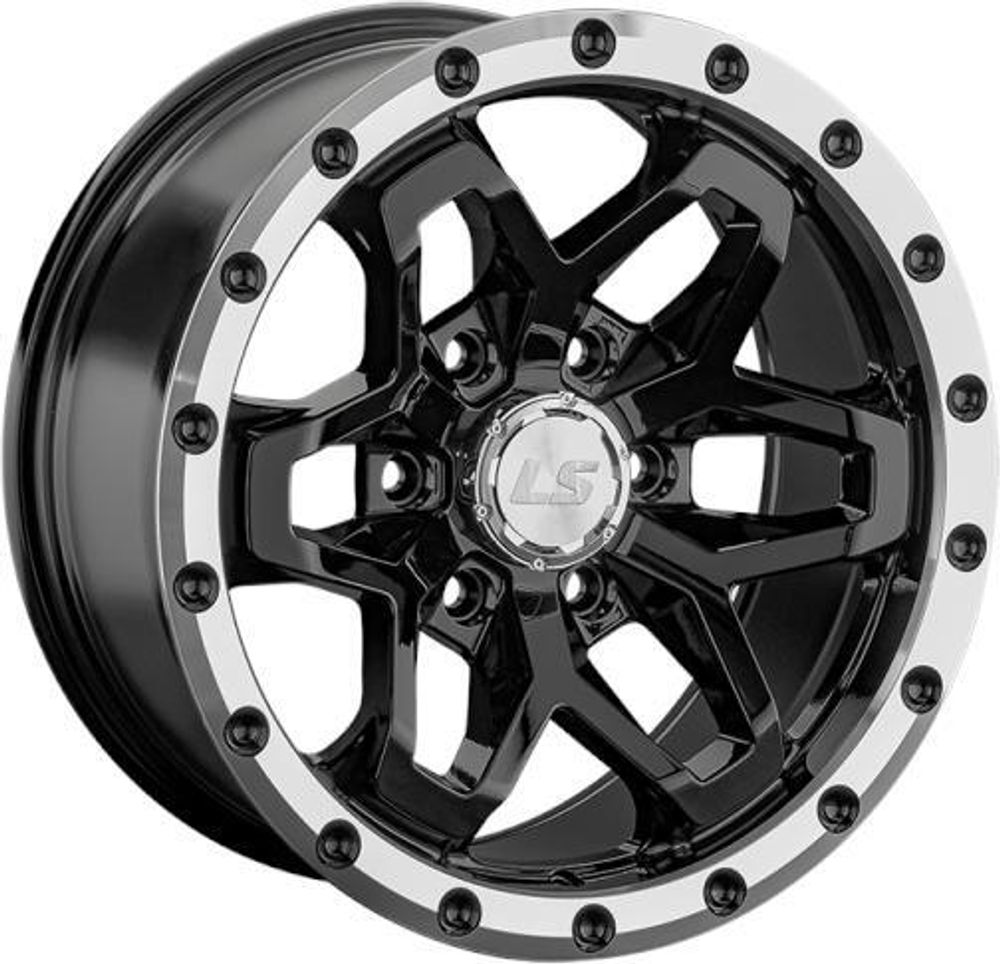 LS Wheels 1350 9x17 6x139.7 ET 15 Dia 106.1 (BKL)