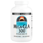 Source Naturals, Mega-GLA 300, 120 мягких таблеток