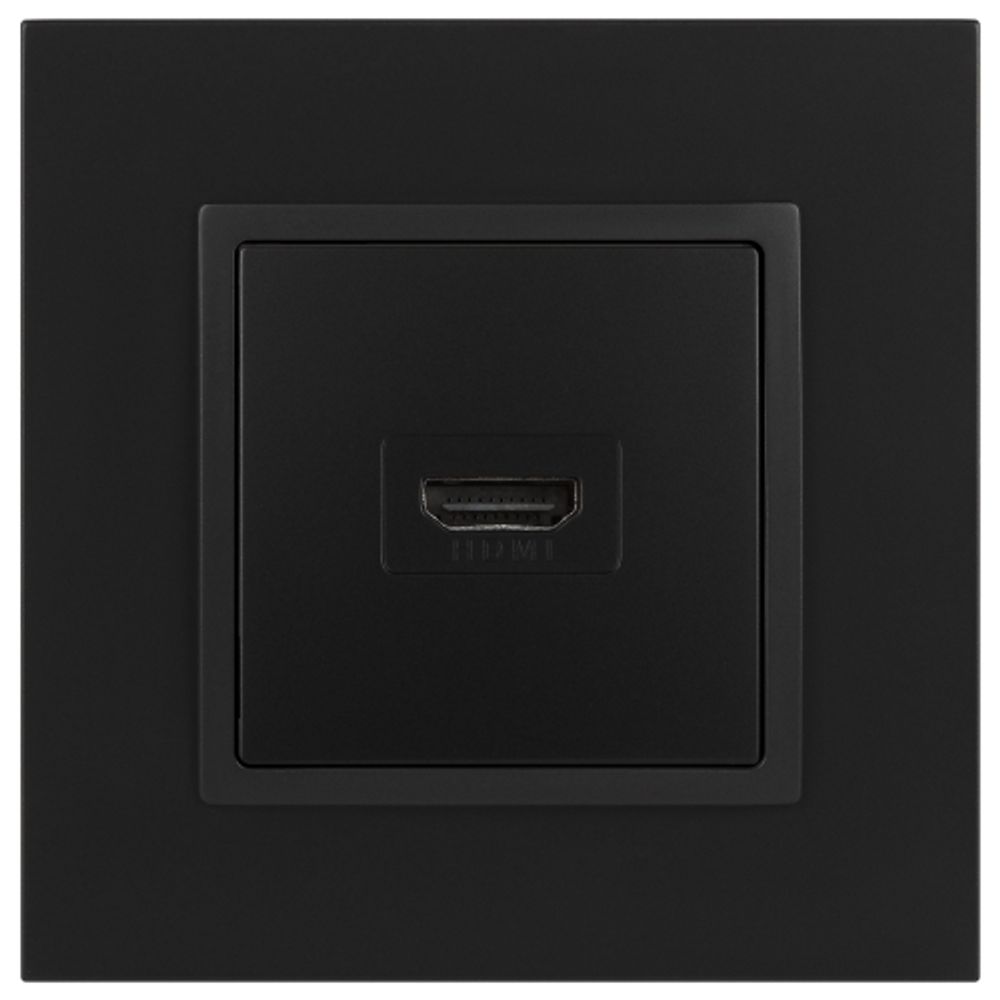 Розетка ЭРА Elegance 14-3114-05 HDMI IP20 антрацит
