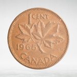 Canada, 1 Cent, 1965 – Elizabeth II (Second Portrait), VF