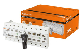 Рубильник модульный с видимым разрывом, реверсивный  РМВ-100 4П 100A TDM  SQ0222-0027