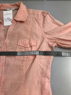 Рубашка Oodji пудровая 48 размер