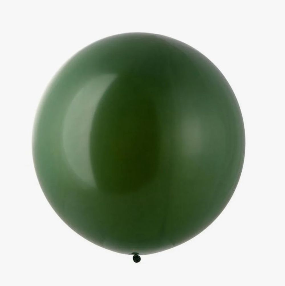 Э шар гигант 24"/60 см пастель оливковый (БГ-90)  Изображение2