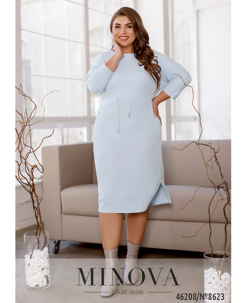 Платье 8623-небесно-голубой Minova
