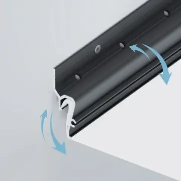 Алюминиевый профиль для монтажа натяжного потолка 2м 041160 черный STRETCH-SHADOW-TECH-VENT-2000 BLACK (A2-DELTA) Arlight