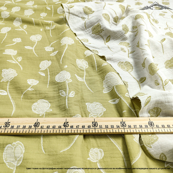 Вареный хлопок жаккард двусторонний рис.4 | ш.250 см | 130 г/м² | хлопок-100%