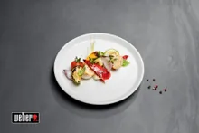 Набор фарфоровых тарелок для десертов, гарниров, закусок, 20.5 см, 2 шт., Weber