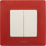 Рамка 1 пост красный ETIKA Legrand