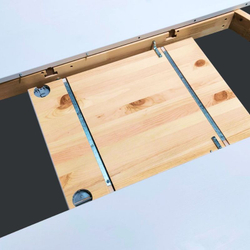 Стол обеденный, 126 (171)х74х126, Кантри, круглый, белый лак