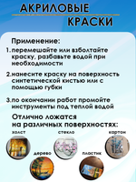 Акриловая краска глянцевая «Голубая»