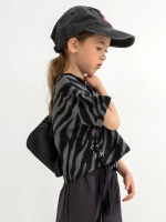 Футболка для девочки с принтом зебра