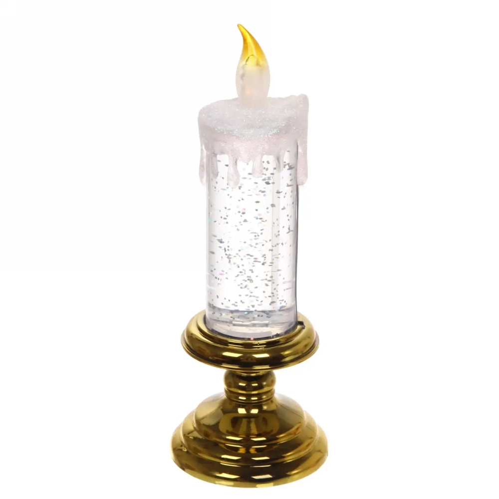 Сувенир с подсветкой «Свеча таинственная» 20*7 см, Золото (3хAG13)