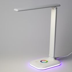 Настольный светильник ЭРА NLED-502-11W-W светодиодный с RGB ночником белый