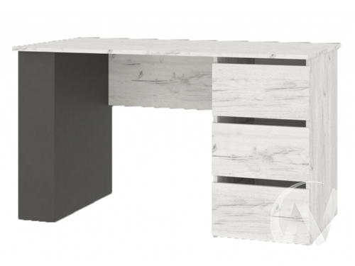 Стол с тумбой секция №2 НКМ Кент-1 (дуб крафт белый/антрацит)
