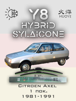 Щетки стеклоочистителя HUOYE Y8 500/500 мм на Citroen Axel | Hook/J-Hook
