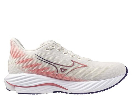 Кроссовки для бега женские Mizuno Wave Rider 28 Бело-Розовые