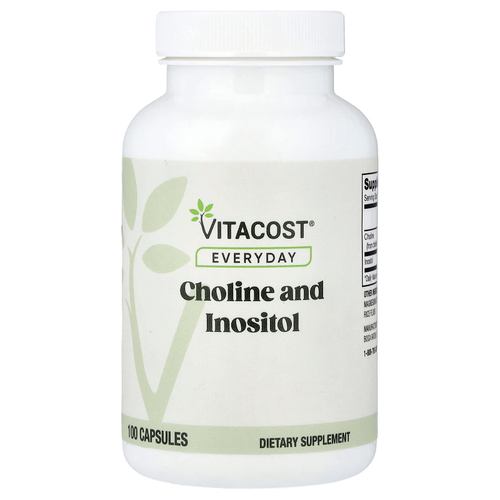 Vitacost, холин и инозитол, 100 капсул
