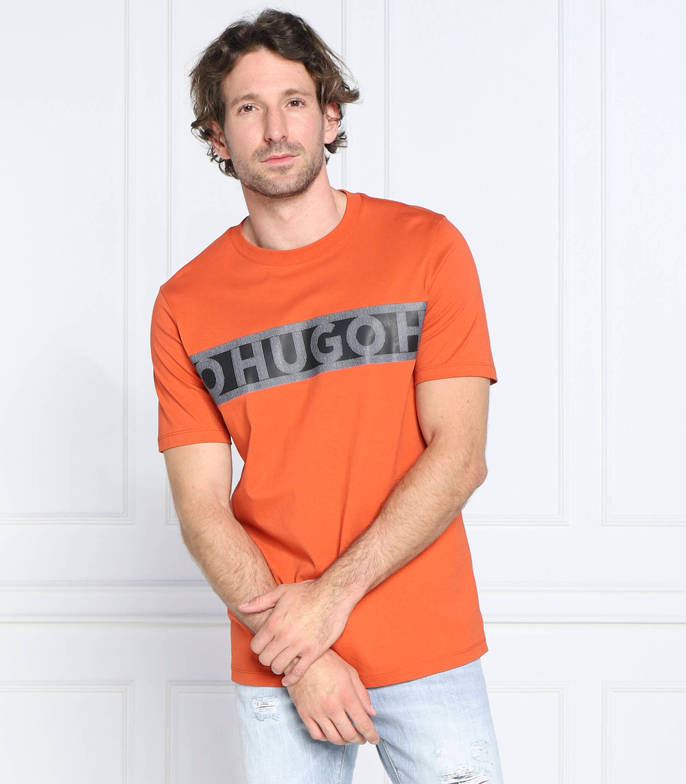 футболка dinotto HUGO - оранжевый(50475339)