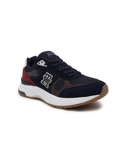 Кожаные кроссовки modern prep Tommy Hilfiger - темно-синий(FM0FM04629)