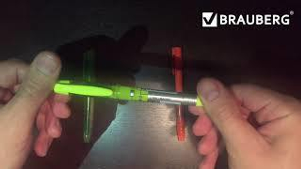 Текстовыделитель BRAUBERG "Vivid", ОРАНЖЕВЫЙ, круглый корпус, линия 1-3 мм, 151230