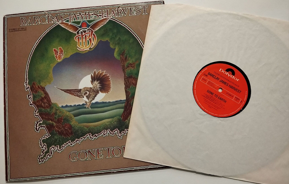 Винтажная виниловая пластинка LP Barclay James Harvest Gone To Earth (Germany 1977)