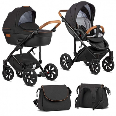 Коляска Tutis Viva Life 3 в 1 New 2019 CAVIAR №070 (Черный)