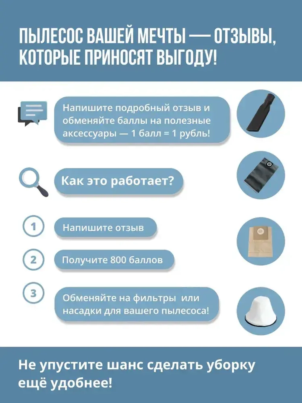 Пылесос строительный мощный 3000Вт Cleanway T-3000