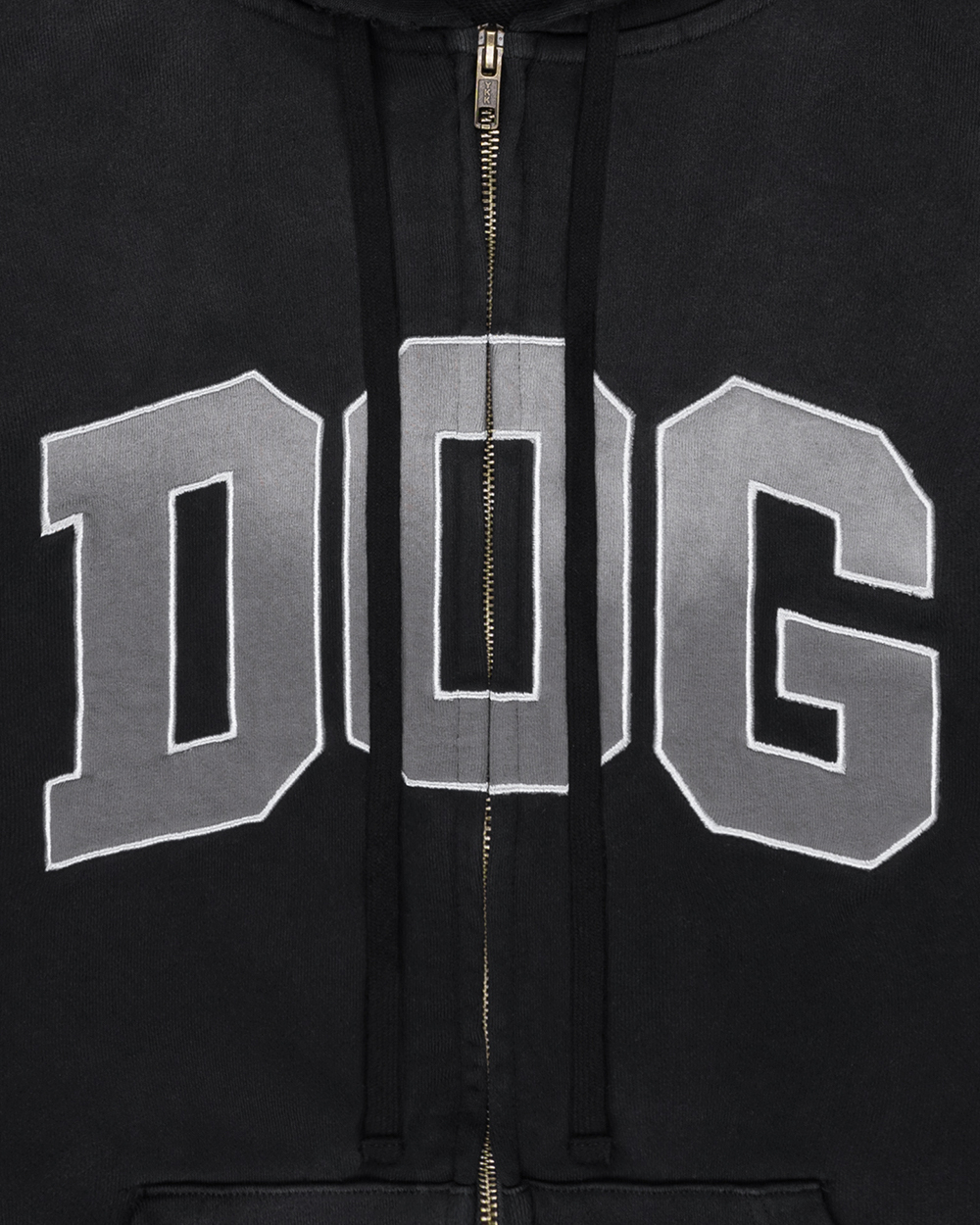 Зип-худи «DOG» черный