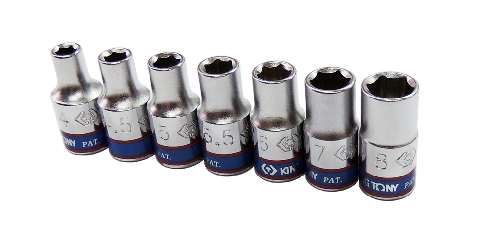 KINGTONY ГОЛОВКА ТОРЦЕВ. 233545M 1/4" 6гр. 4,5мм