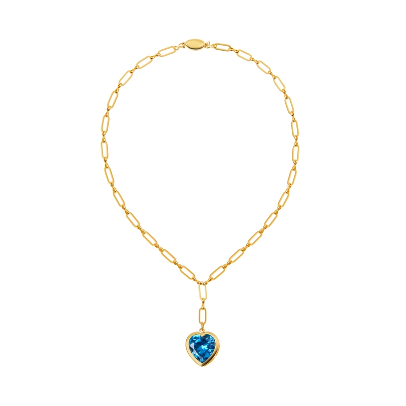 Колье Лазурное Сердце