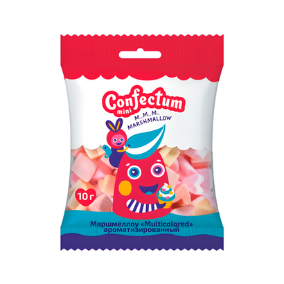 Маршмеллоу "Confectum Multicolored", 10гр х 100шт
