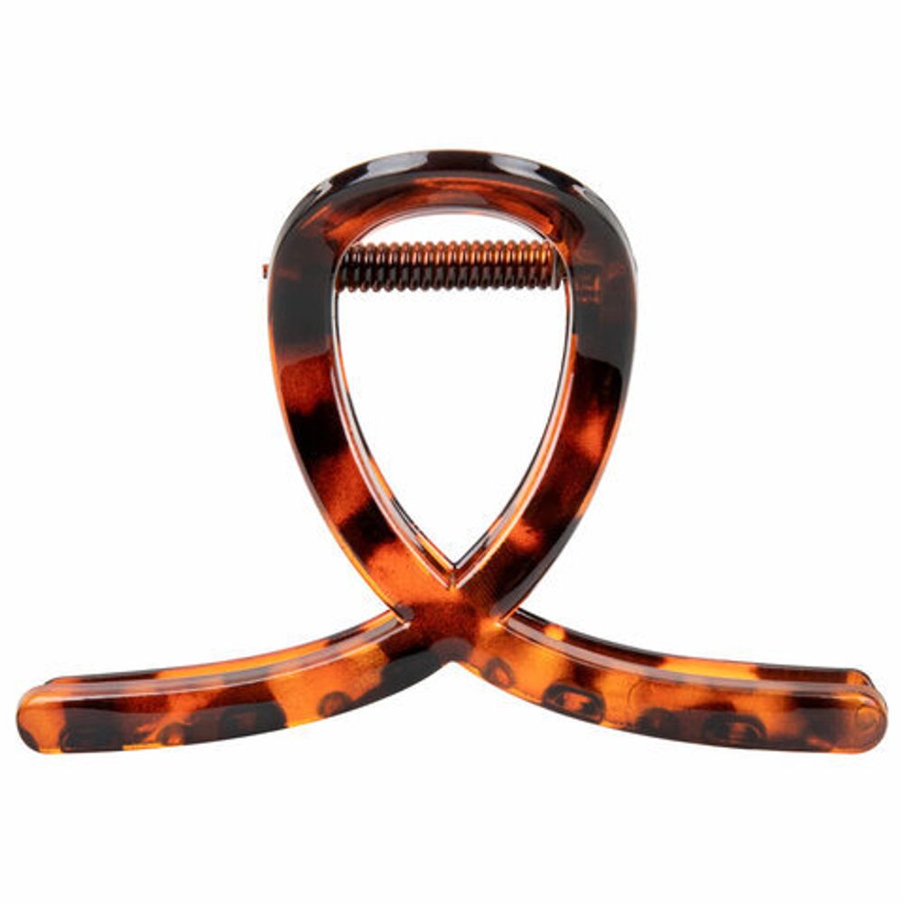 Краб для волос 8 см, глянцевый, черепаховый, MONTE VITA, 457008