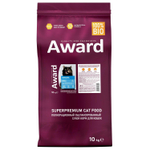 Корм для кошек AWARD Sterilized , 10 кг, белая рыба с клюквой и цикорием