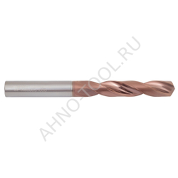 Сверло 10.0мм  твердосплавное 5D без подвода СОЖ. SP-X800051000 VHM AHNO по стали, чугуну, нерж. и ж