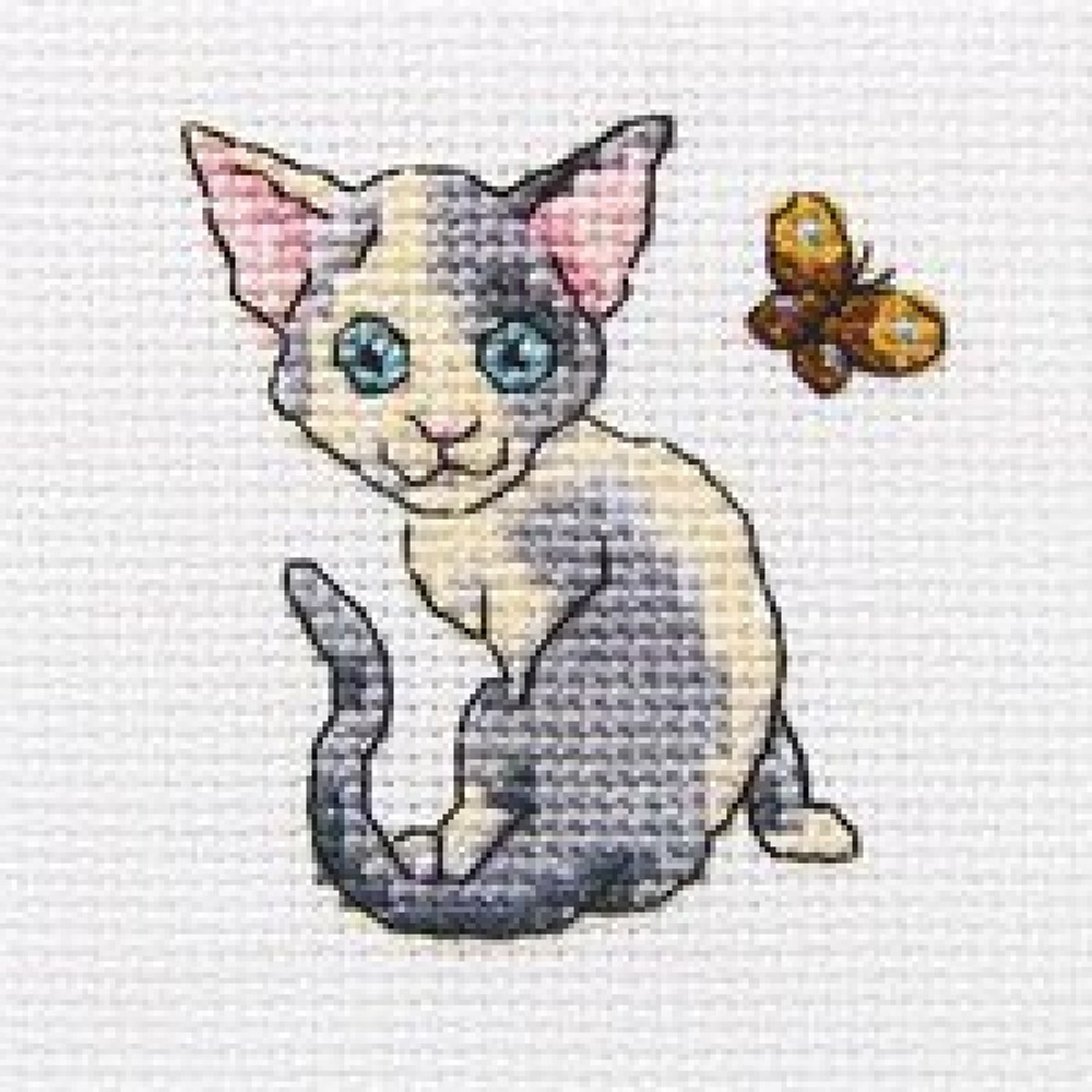 8x8¶см¶Аида 14¶Белая¶Хлопок - 100% или лён -100%