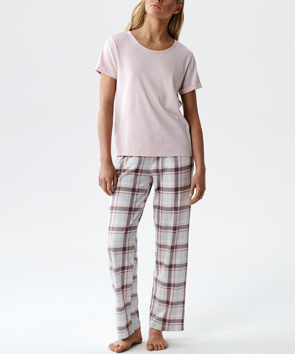 Женская пижама Atlantic, 1 шт. в уп.,модал, пудровая, NLP-513