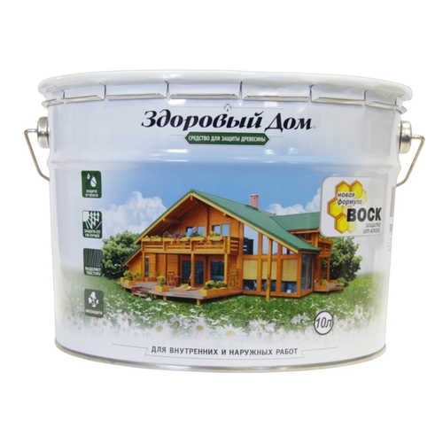 Пропитка деревозащит.ср-во Здоровый Дом Рябина 10л