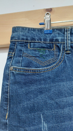 Юбка джинсовая синяя на пуговицах до колена размер 40 58 60 5XL 6XL