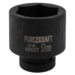Головка ударная 1'', 57мм (6гр.) FORCEKRAFT FK-48557