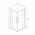 Душевой уголок RGW Stilvoll SV-33B 90x90