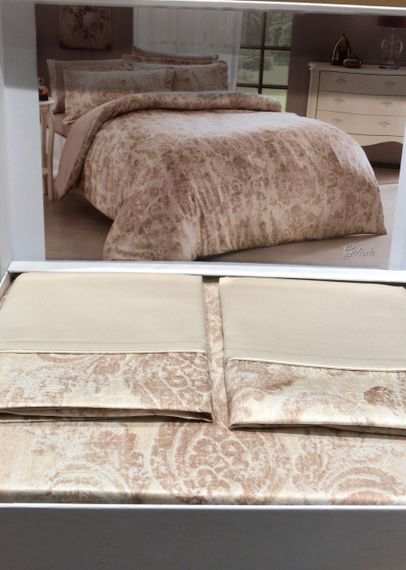 Постельное белье GALANTE коричневый  TIVOLYO HOME Турция