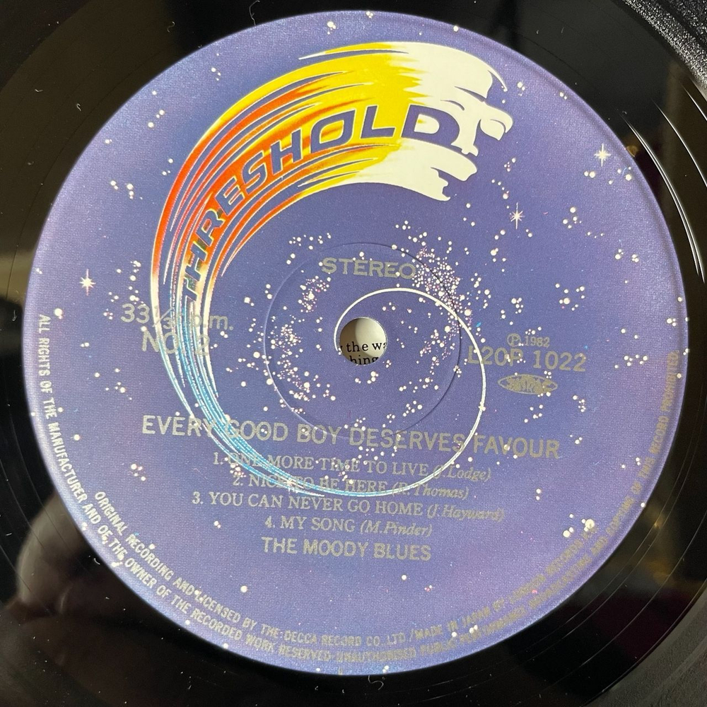 Винтажная виниловая пластинка LP The Moody Blues Every Good Boy Deserves Favour (Japan 1982) (Obi) After You Came