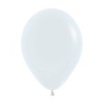 Шар (12"/30 см) Белый (005), пастель 100 шт.
