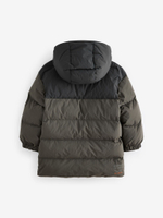Куртка утепленная с капюшоном для мальчика Next 414-199, Хаки