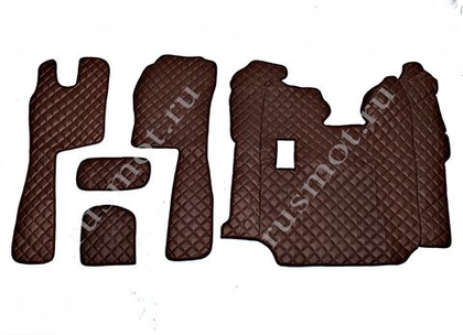 Коврики стеганые из искусственной кожи 28 Scania 2005-2009 механика (Польша)