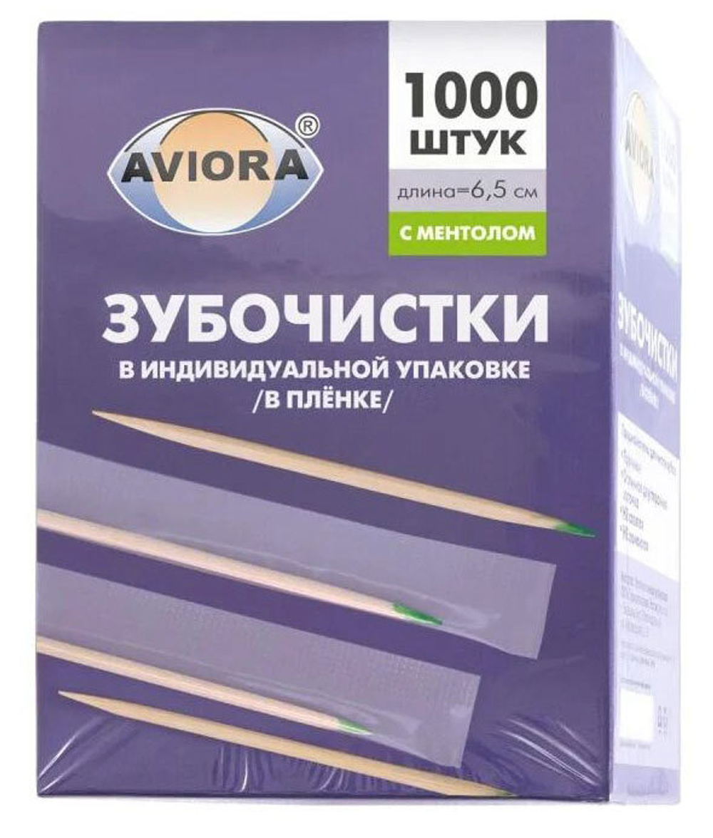 Зубочистки Бамбуковые с Меентолом 1000 штук